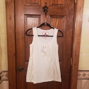 NWT Johnny Was white cotton tank